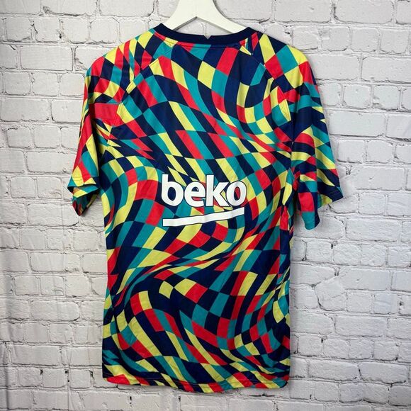 Nike FC Barcelona Size Large FCB Pre-Match Soccer Jersey Size Large Mens - Picture 6 of 10